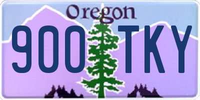 OR license plate 900TKY
