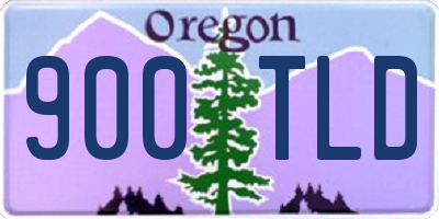 OR license plate 900TLD
