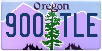 OR license plate 900TLE