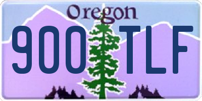 OR license plate 900TLF