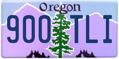 OR license plate 900TLI