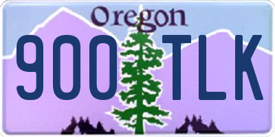 OR license plate 900TLK