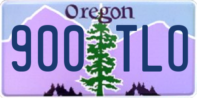 OR license plate 900TLO