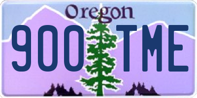 OR license plate 900TME