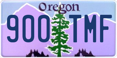OR license plate 900TMF