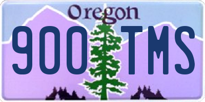 OR license plate 900TMS