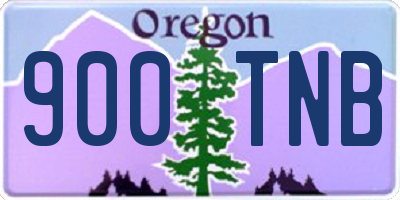 OR license plate 900TNB