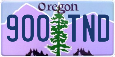 OR license plate 900TND