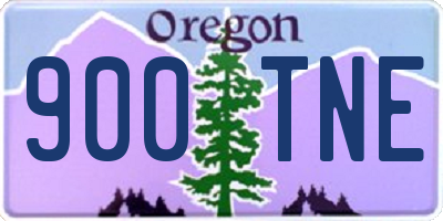 OR license plate 900TNE