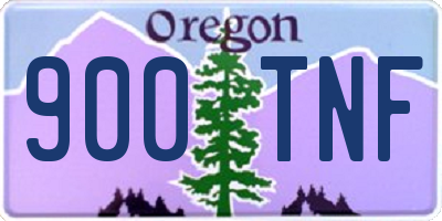 OR license plate 900TNF