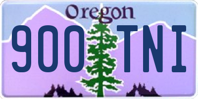 OR license plate 900TNI