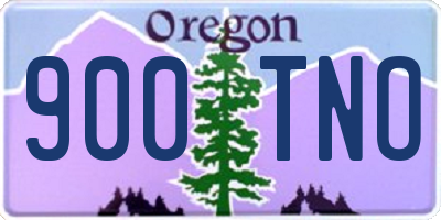OR license plate 900TNO
