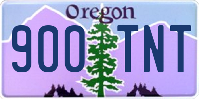 OR license plate 900TNT