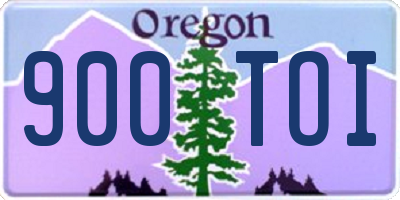 OR license plate 900TOI