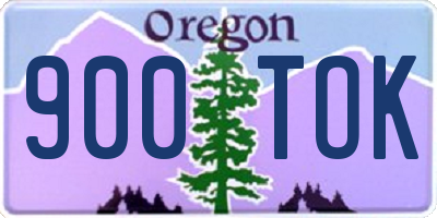 OR license plate 900TOK
