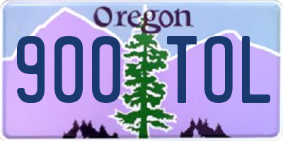 OR license plate 900TOL