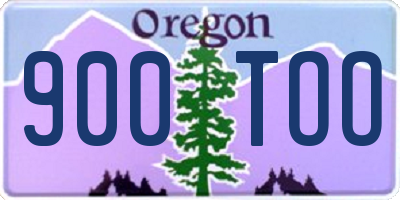 OR license plate 900TOO