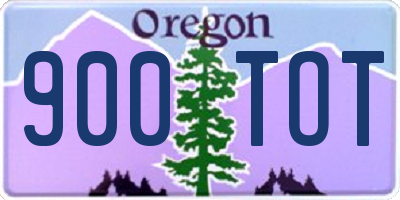 OR license plate 900TOT