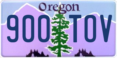 OR license plate 900TOV