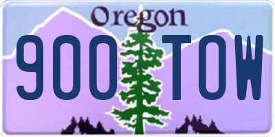 OR license plate 900TOW