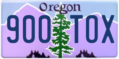 OR license plate 900TOX
