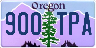 OR license plate 900TPA