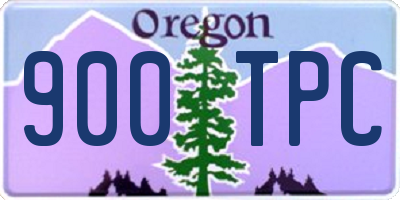 OR license plate 900TPC