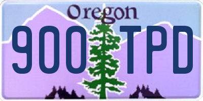 OR license plate 900TPD
