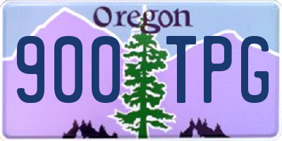 OR license plate 900TPG