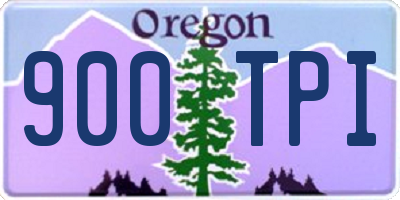 OR license plate 900TPI