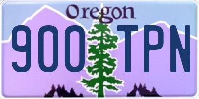 OR license plate 900TPN