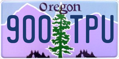 OR license plate 900TPU