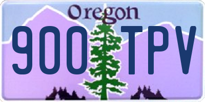 OR license plate 900TPV