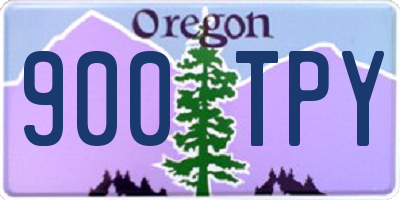 OR license plate 900TPY