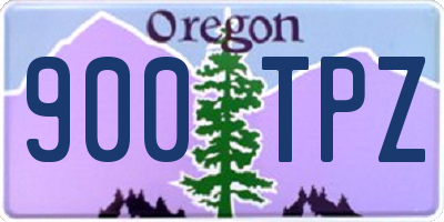 OR license plate 900TPZ