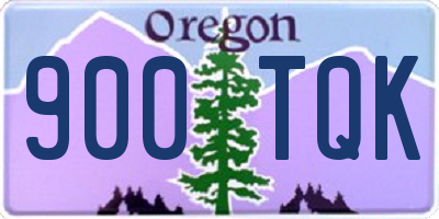 OR license plate 900TQK