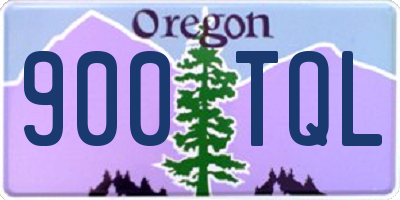 OR license plate 900TQL