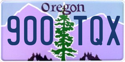 OR license plate 900TQX