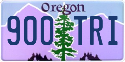 OR license plate 900TRI