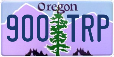 OR license plate 900TRP