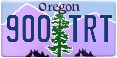 OR license plate 900TRT