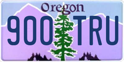 OR license plate 900TRU