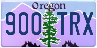 OR license plate 900TRX
