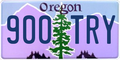 OR license plate 900TRY