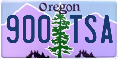 OR license plate 900TSA