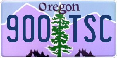 OR license plate 900TSC