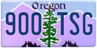 OR license plate 900TSG