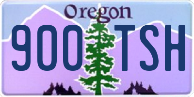 OR license plate 900TSH