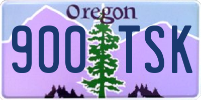 OR license plate 900TSK