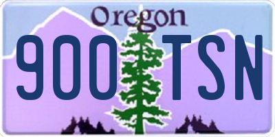 OR license plate 900TSN